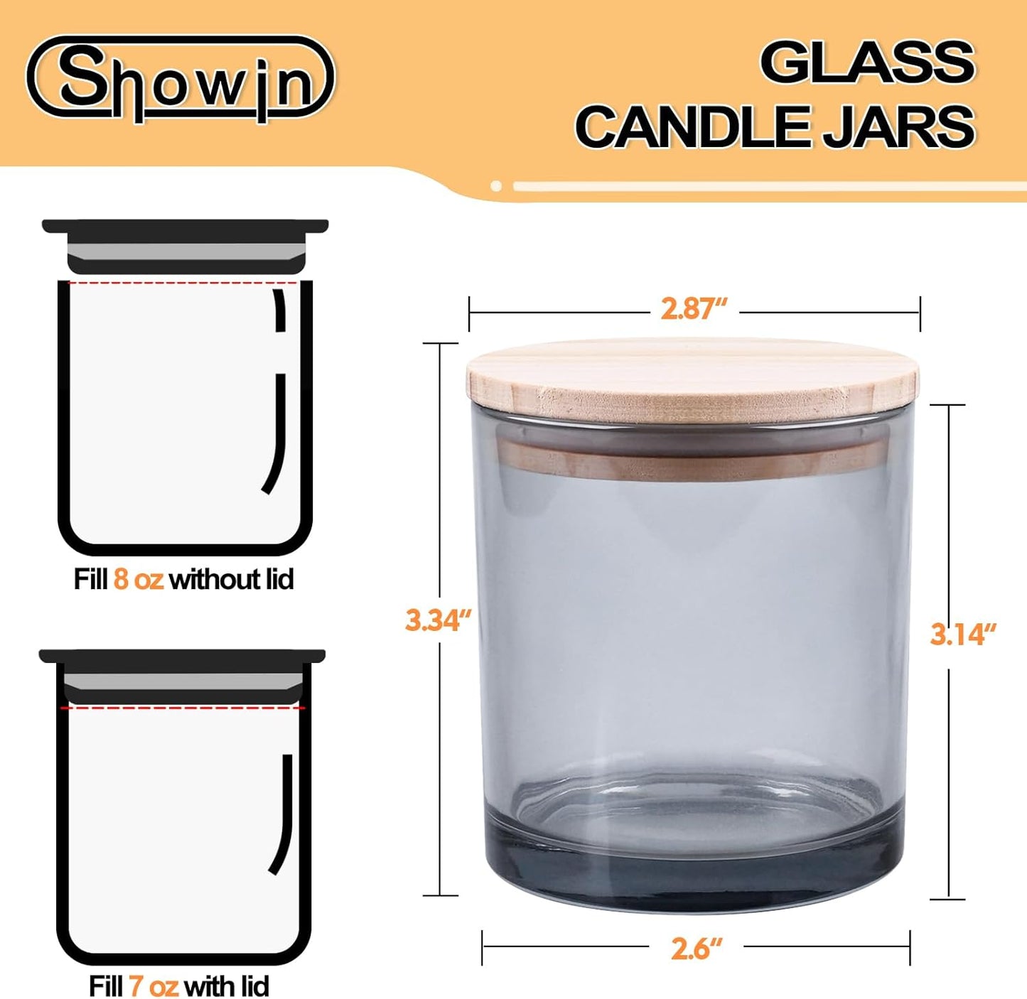 One Wick Soy Candle in Glass Jar