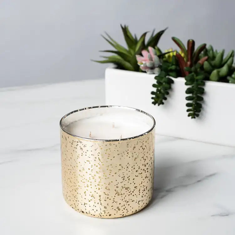 Three Wick Soy Candle in Mercury Jar