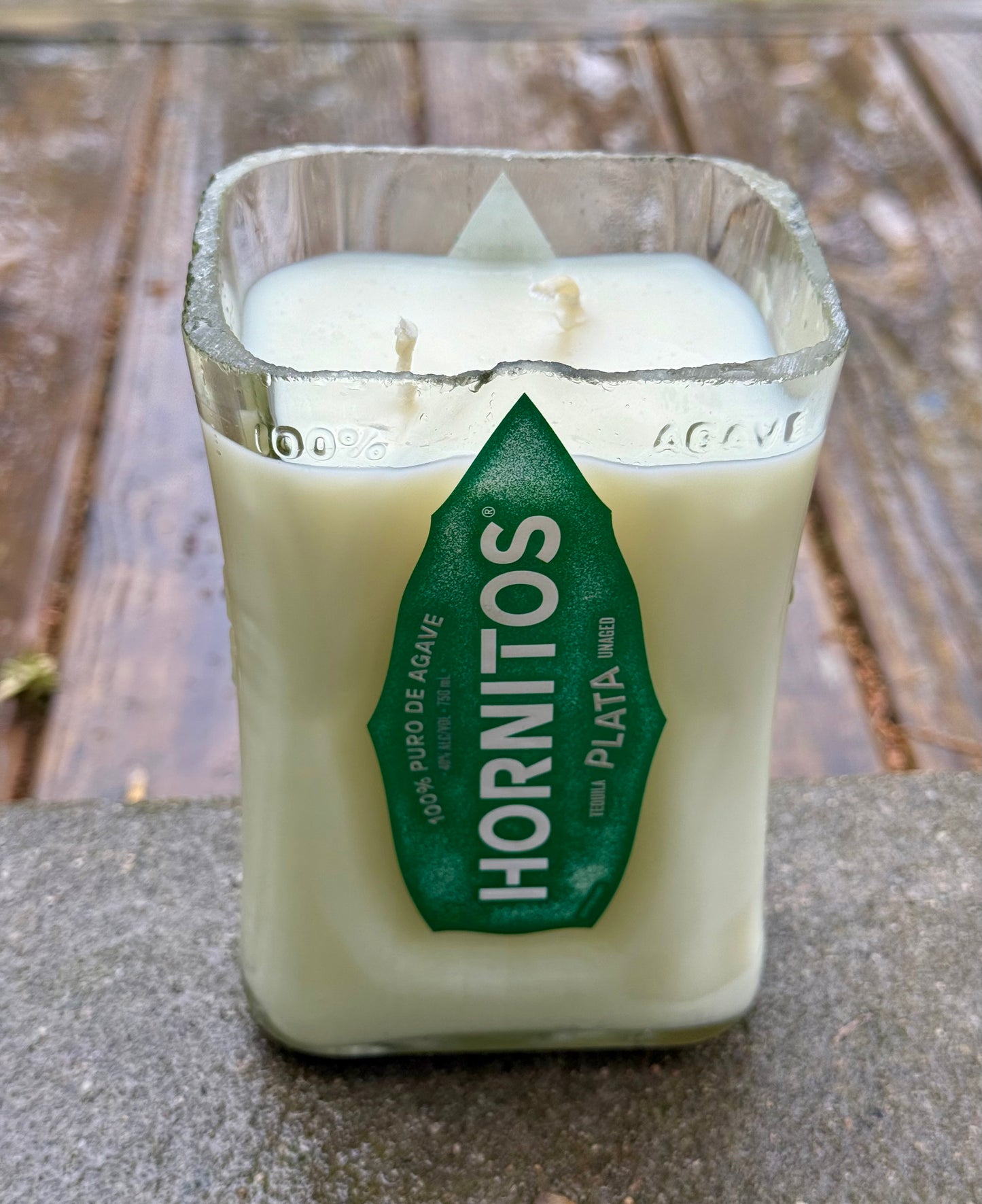 Hand-cut Hornitos Tequila Candle